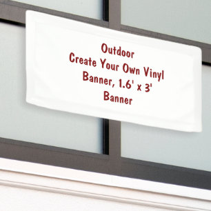 Lona Crea tu propio banner de vinilo, 1.6' x 3' para ex