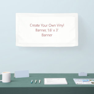 Lona Crea tu propio banner de vinilo, banner de 1,6' x