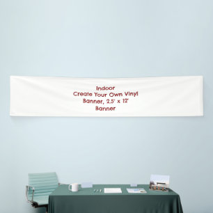 Lona Crea tu propio banner de vinilo, banner de 2,5' x