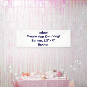 Lona Crea tu propio banner de vinilo, banner de 2,5' x