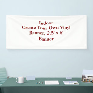 Lona Crea tu propio banner de vinilo, banner de 2,5' x