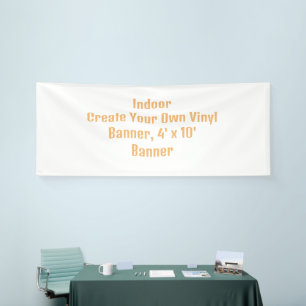Lona Crea tu propio banner de vinilo, banner de 4' x 10