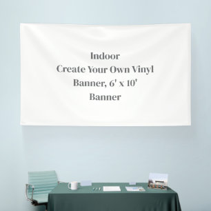 Lona Crea tu propio banner de vinilo, banner de 6' x 10