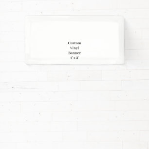Lona Crea tu propio banner de vinilo simple de 1' x 2'