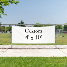 crea tu propio vinilo personalizado 4' x 10' para