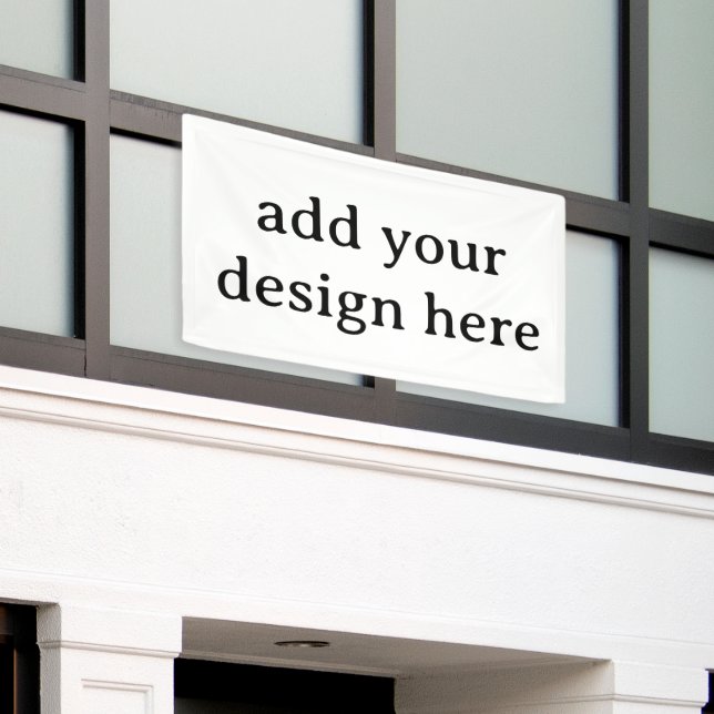 Lona Crea tu propio vinilo personalizado simple de 3' x (Edificio exterior)
