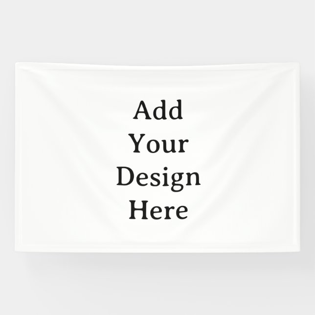 Lona Crea tu propio vinilo personalizado simple de 4' x (Horizontal)