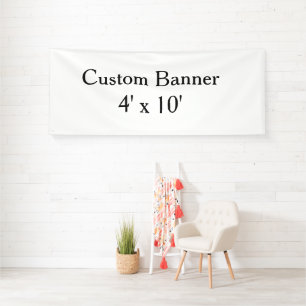 Lona crea tu propio Vinyl personalizado 4' x 10' interi