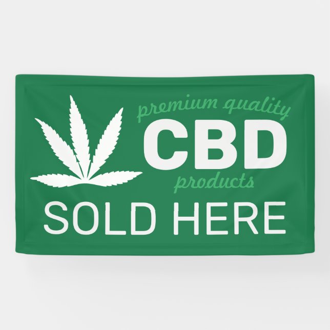 Lona Crear su propio CBD vendido aquí Banner (Horizontal)