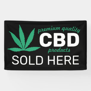 Lona Crear su propio CBD vendido aquí Banner