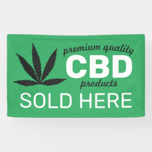 Lona Crear su propio CBD vendido aquí Banner