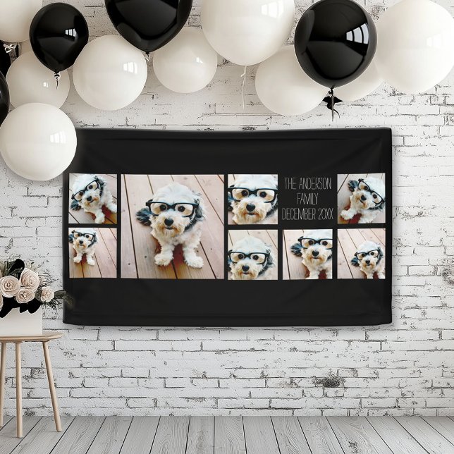 Lona Crear un Collage de fotos Personalizado con 8 foto (Photo Banner)