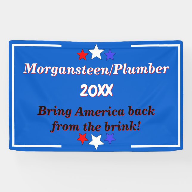 Lona Crear una campaña de candidatos políticos Personal (Horizontal)