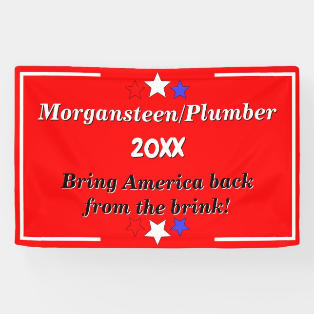 Lona Crear una campaña de candidatos políticos Personal (Horizontal)