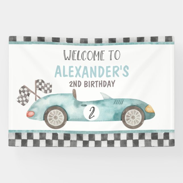 Lona Crecer dos cumpleaños rápidos (Horizontal)