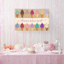 Crema De Hielo Cute Fiesta Niña 2 Años Cumpleaños