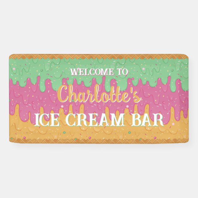 Lona Crema de hielo Rainbow Sherbet (Horizontal)