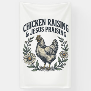 Lona Crianza de pollos y alabanza a Jesús Gallina vinta