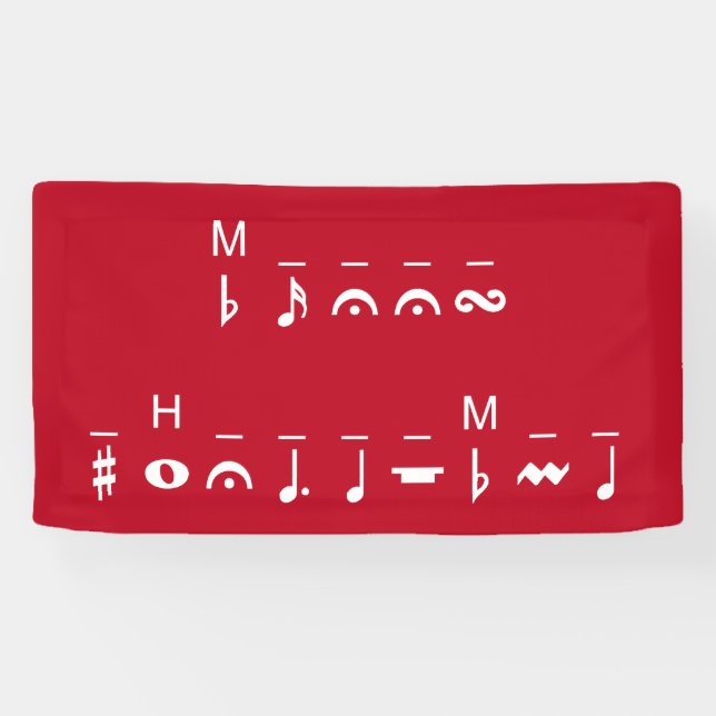 Lona Criptograma navideño (Horizontal)