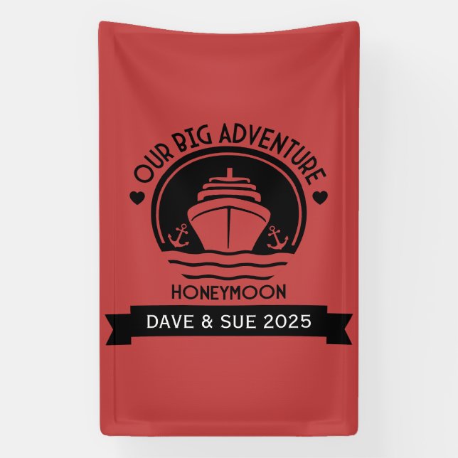 Lona Cruceros de luna de miel (Vertical)