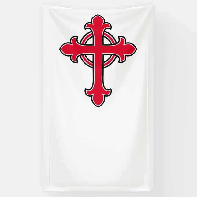 Lona Cruz cristiana (Vertical)