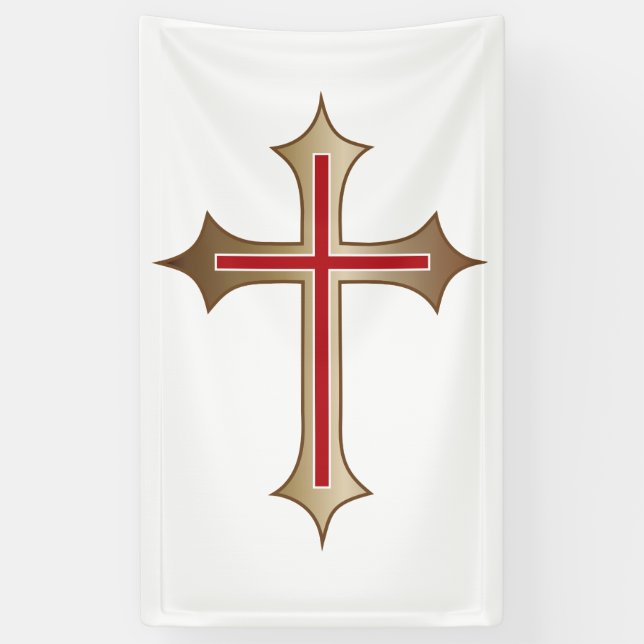 Lona Cruz cristiana (Vertical)