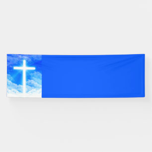 Lona Cruz de la Luz Jesucristo Personalizable Cristiano