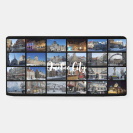 Lona Cuadrícula de colaje de fotos personalizadas de vi