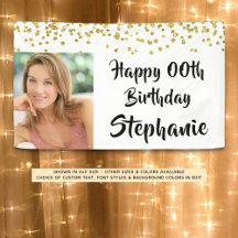 Cualquier año Día de Cumpleaños Confetti Brush Fot