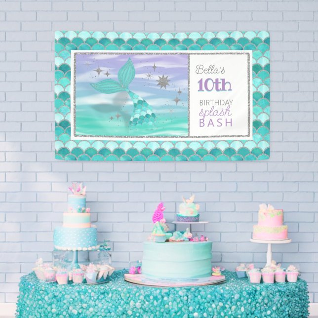 Lona CUALQUIER EDAD Mermaid Splash Bash Cartel de la fi (Subido por el creador)