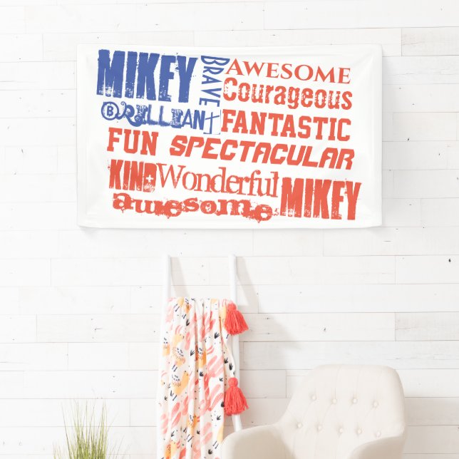 Lona Cualquier Nombre Bandera De Estados Unidos Rojo, B