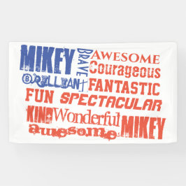 Lona Cualquier Nombre Bandera De Estados Unidos Rojo, B