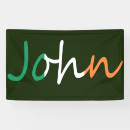 Lona Cualquier nombre sobrepuesto en el banco de bander