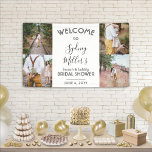 Lona Cualquier tema de ducha de novia Elegante 4 Foto B<br><div class="desc">Bienvenidos a una elegante celebración de la ducha de novias con un elegante cartel de un fiesta de fotos personalizado. Las imágenes y todo el texto son fáciles de personalizar. La temática fiesta "brunch & bubbly" se puede borrar fácilmente o cambiar a otra idea como bliss backyard, garden tea fiesta,...</div>