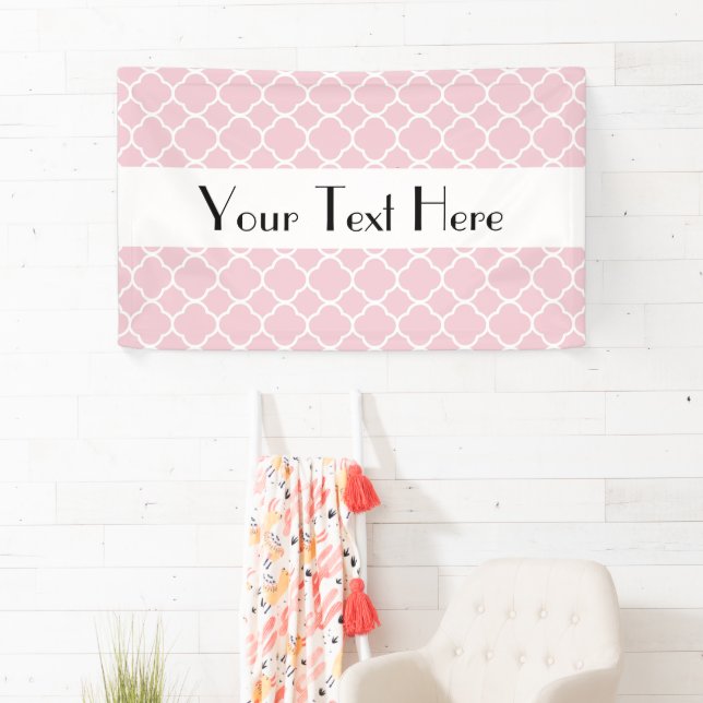 Lona Cuatrefoil rosa, lámina de labranza, enrejado marr (In situ)