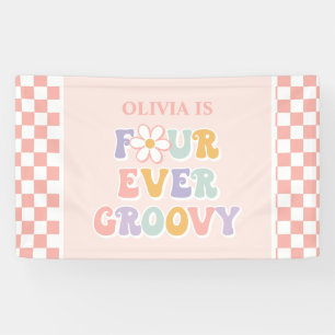 Lona Cuatro Siempre Groovy Pink Daisy Checker