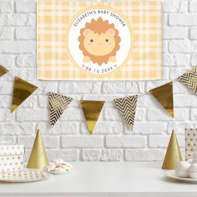 Lona Cubo de león de bebé pequeño género Baby Shower ne (Subido por el creador)