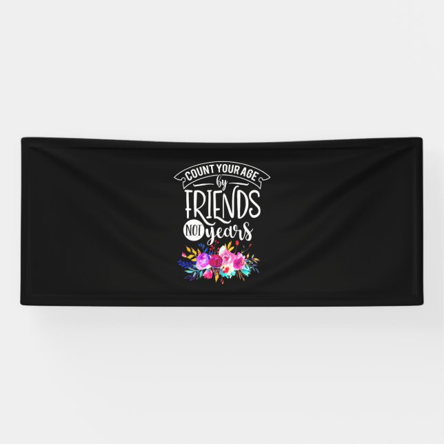 Lona Cuenta tu edad por amigos (Horizontal)