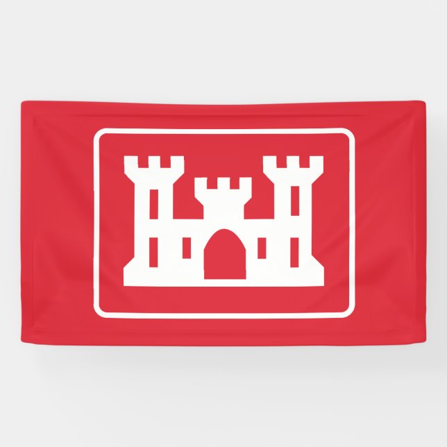 Lona Cuerpo de Ingenieros de los Estados Unidos DOD Mil (Horizontal)