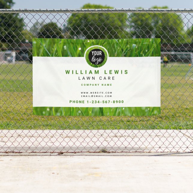 Lona Cuidado del césped Alojamiento de logotipos sencil (In situ)