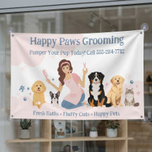 Cuidador Divertido de Mascotas Perro Peluquero Est