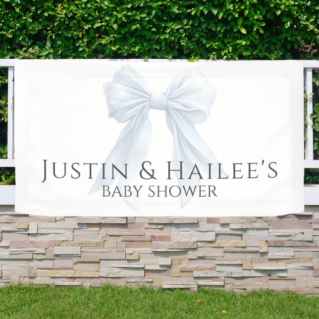 Lona Cumple de Bautizo Personalizado de Niña con Lazo B (Subido por el creador)