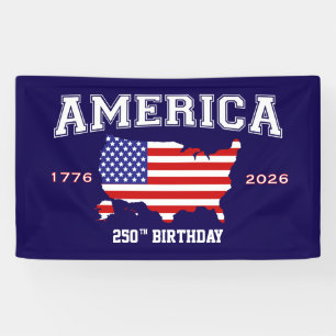 Lona Cumpleaños 250 América 1776-2026