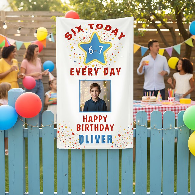 Lona Cumpleaños 6 7 Todos los Días Meme Foto 6to Cumple (Subido por el creador)