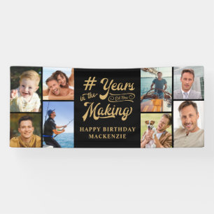 Lona Cumpleaños 8 años de Collage de fotos en proceso