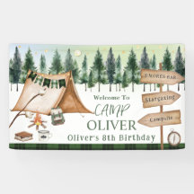 Cumpleaños al aire libre con hoguera de camping S'