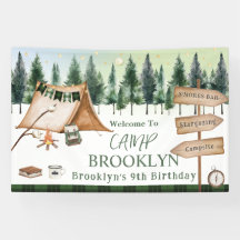 Cumpleaños al aire libre con hoguera de camping S'