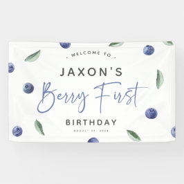 Lona Cumpleaños 'Berry First' de Arándanos 1er año