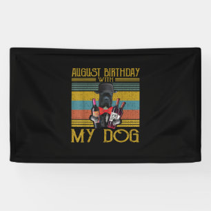 Lona Cumpleaños De Agosto Con Mi Perro Corso De Caña 20