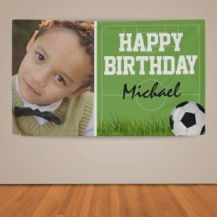 Lona Cumpleaños de Fútbol Deportes Partido